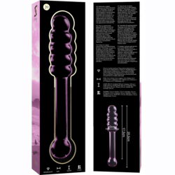 NEBULA SERIES BY IBIZA - MODELO 20 DILDO CRISTAL ROSA 20.5 CM -O- 3 CM