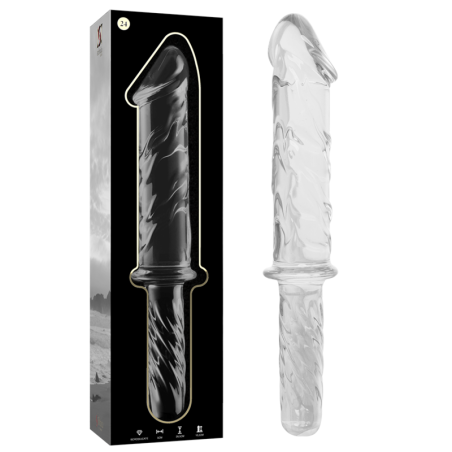 NEBULA SERIES BY IBIZA - MODELO 24 DILDO CRISTAL TRANSPARENTE 28.5 CM -O- 5 CM