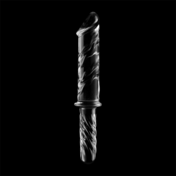 NEBULA SERIES BY IBIZA - MODELO 24 DILDO CRISTAL TRANSPARENTE 28.5 CM -O- 5 CM