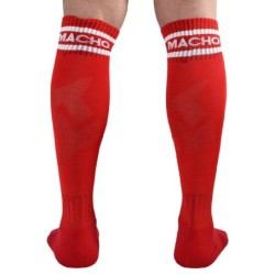 MACHO - CALCETINES LARGOS TALLA ÚNICA ROJO