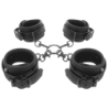 FETISH SUBMISSIVE - SET ESPOSAS MANOS Y TOBILLOS CON FORRO DE NEOPRENO