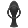 ADDICTED TOYS - PLUG ANAL CON ANILLO SILICONA NEGRO