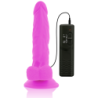 DIVERSIA - DILDO REALÍSTICO FLEXIBLE CON VIBRACIÓN LILA 18 CM -O- 4 CM