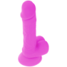 DIVERSIA - DILDO REALÍSTICO FLEXIBLE CON VIBRACIÓN LILA 20.5 CM -O- 4.2 CM