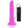 DIVERSIA - DILDO REALÍSTICO FLEXIBLE CON VIBRACIÓN LILA 23 CM -O- 4.3 CM