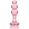 NEBULA SERIES BY IBIZA - MODELO 1 PLUG CRISTAL ROSA 10.5 CM -O- 3 CM