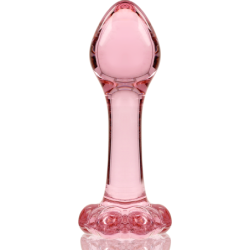 NEBULA SERIES BY IBIZA - MODELO 2 PLUG CRISTAL ROSA 11 CM -O- 3.5 CM