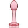 NEBULA SERIES BY IBIZA - MODELO 2 PLUG CRISTAL ROSA 11 CM -O- 3.5 CM