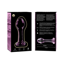 NEBULA SERIES BY IBIZA - MODELO 2 PLUG CRISTAL ROSA 11 CM -O- 3.5 CM