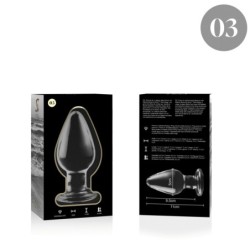 NEBULA SERIES BY IBIZA - MODELO 3 PLUG CRISTAL TRANSPARENTE 11 CM -O- 5 CM