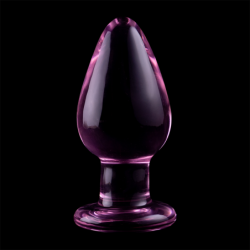 NEBULA SERIES BY IBIZA - MODELO 3 PLUG CRISTAL ROSA 11 CM -O- 5 CM
