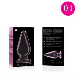 NEBULA SERIES BY IBIZA - MODELO 4 PLUG CRISTAL ROSA 11 CM -O- 5 CM
